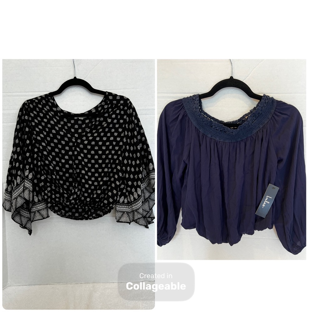 Bundle of 2 Lulus crop top (barely worn or brand new with tags)